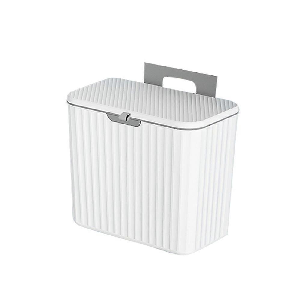 Wall Mounted Trash Can Large Capacity Garbage Cans with Lid 7L