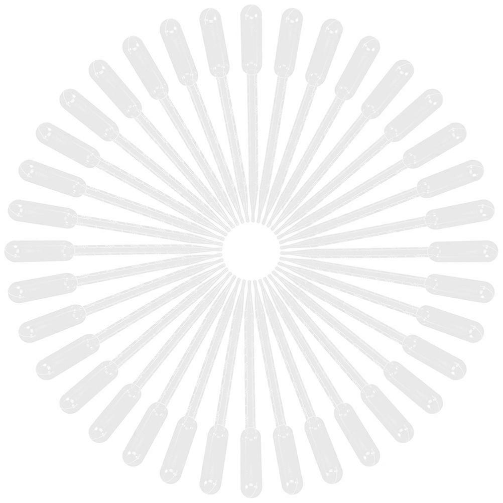 100pcs Transparent Pipette Single Use Scale Pipette Essential Oils Pipettes