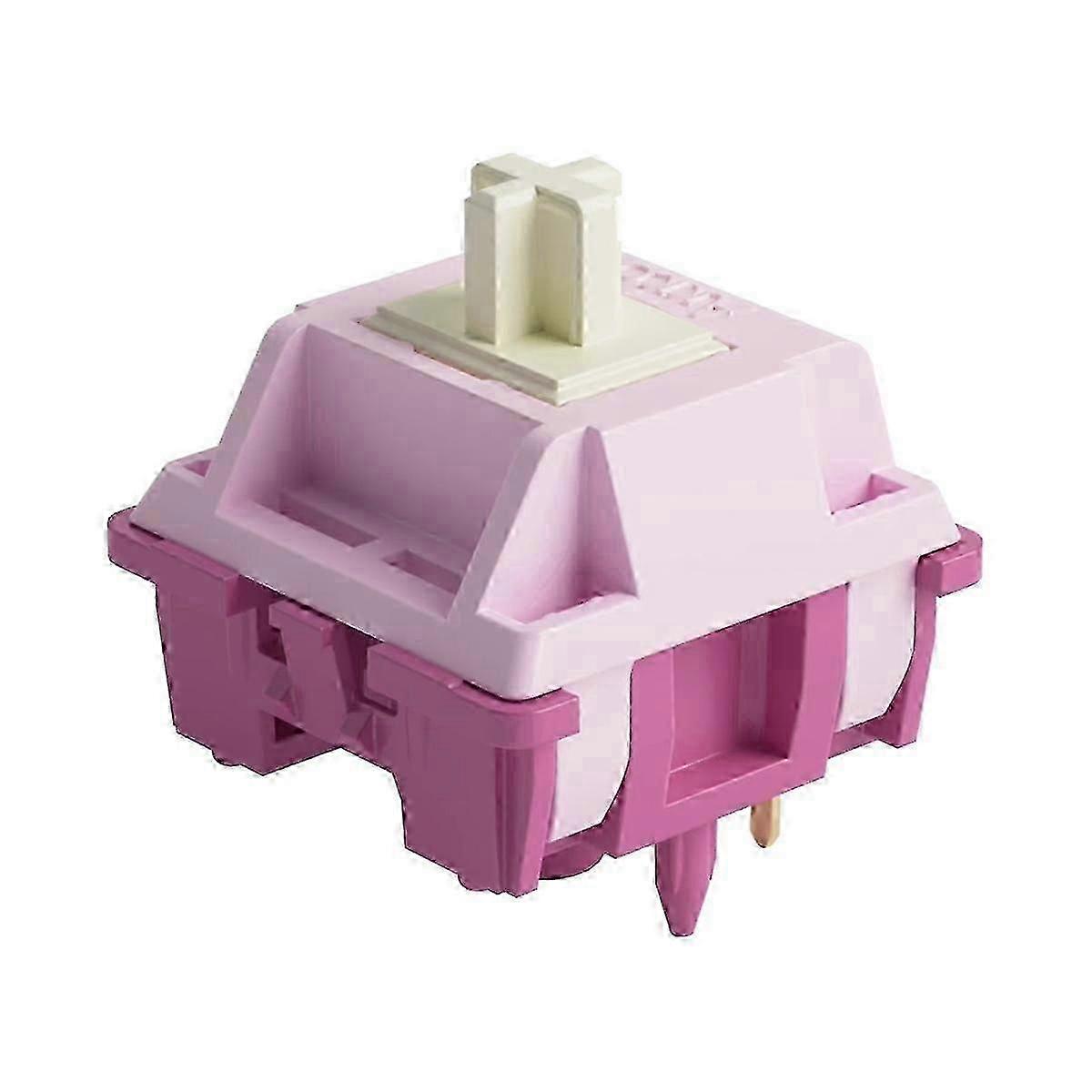 45Pcs Creamy Pro Switch 5-Pin 30gf Paragraph Axis Compatible with MX Mechanical Keyboard