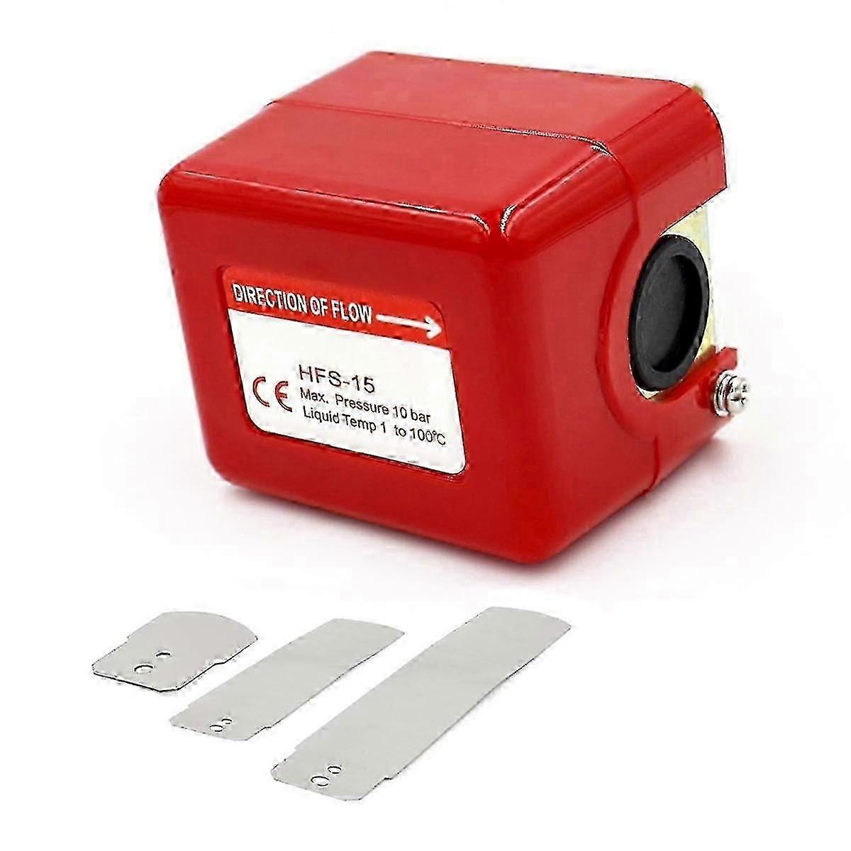 -15 Paddle Flow Control Switch 1/2Inch 250V AC SPDT Water Cooling System Flow Blade Type Water Flow