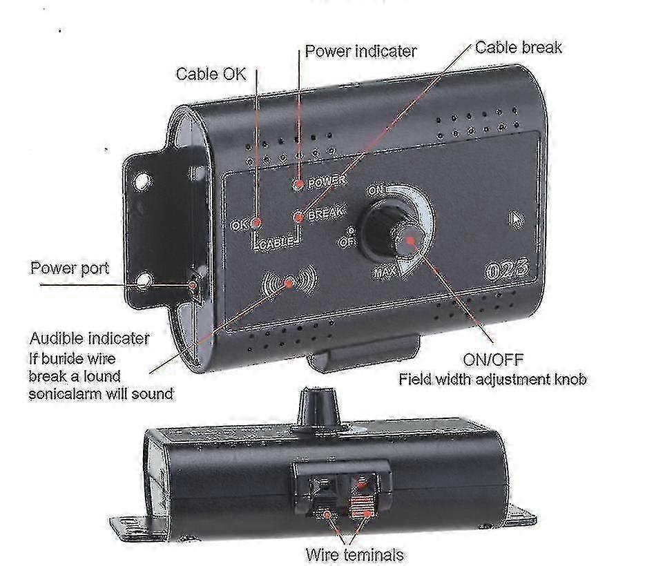 Elektrický vodotesný plot pre psov s výcvikovým obojkom / Neviditeľný elektrický plot pre psov