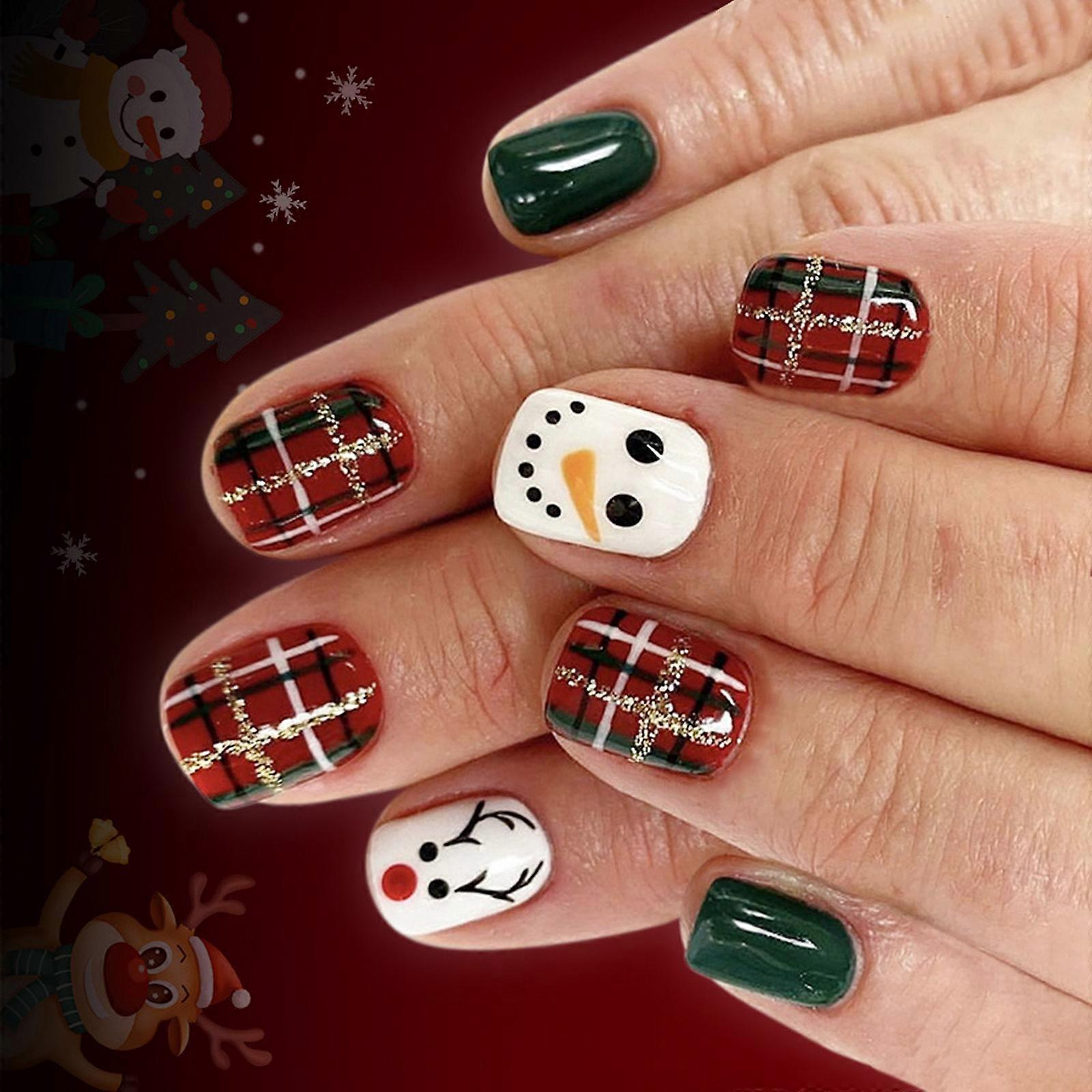 Recyclable Christmas Persist Hoofs With Snowfigure Deer Scintillate Creation Long Permanent ABS Fraudulent Hoofs For Celebratory Instances Multicolor