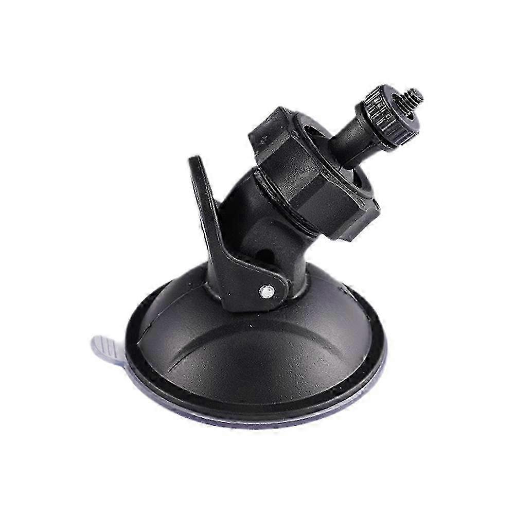 Cujmh Car Dash Cam Suction Cup Mount Adjustable 360° Rotating Windshield Holder Black