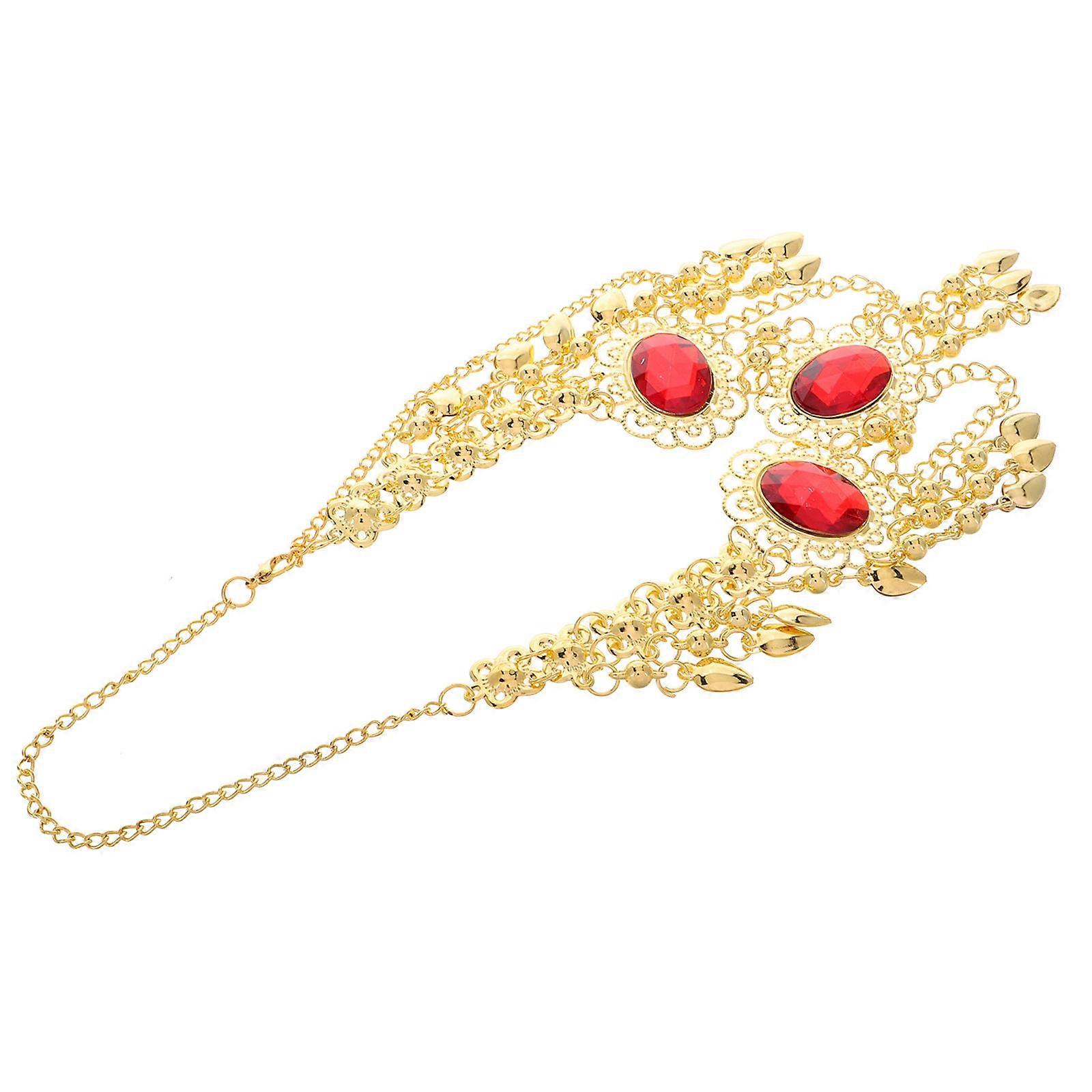 Multi-Functional Belly Dancing Hair Chain Accessory For Stage Performance 1Pcs