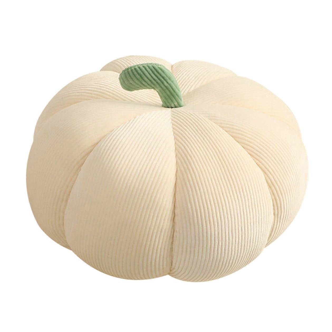 Halloween Plush Pumpkin Throw Pillow 18cm Beige Soft Plush Cushion For Party Decorations