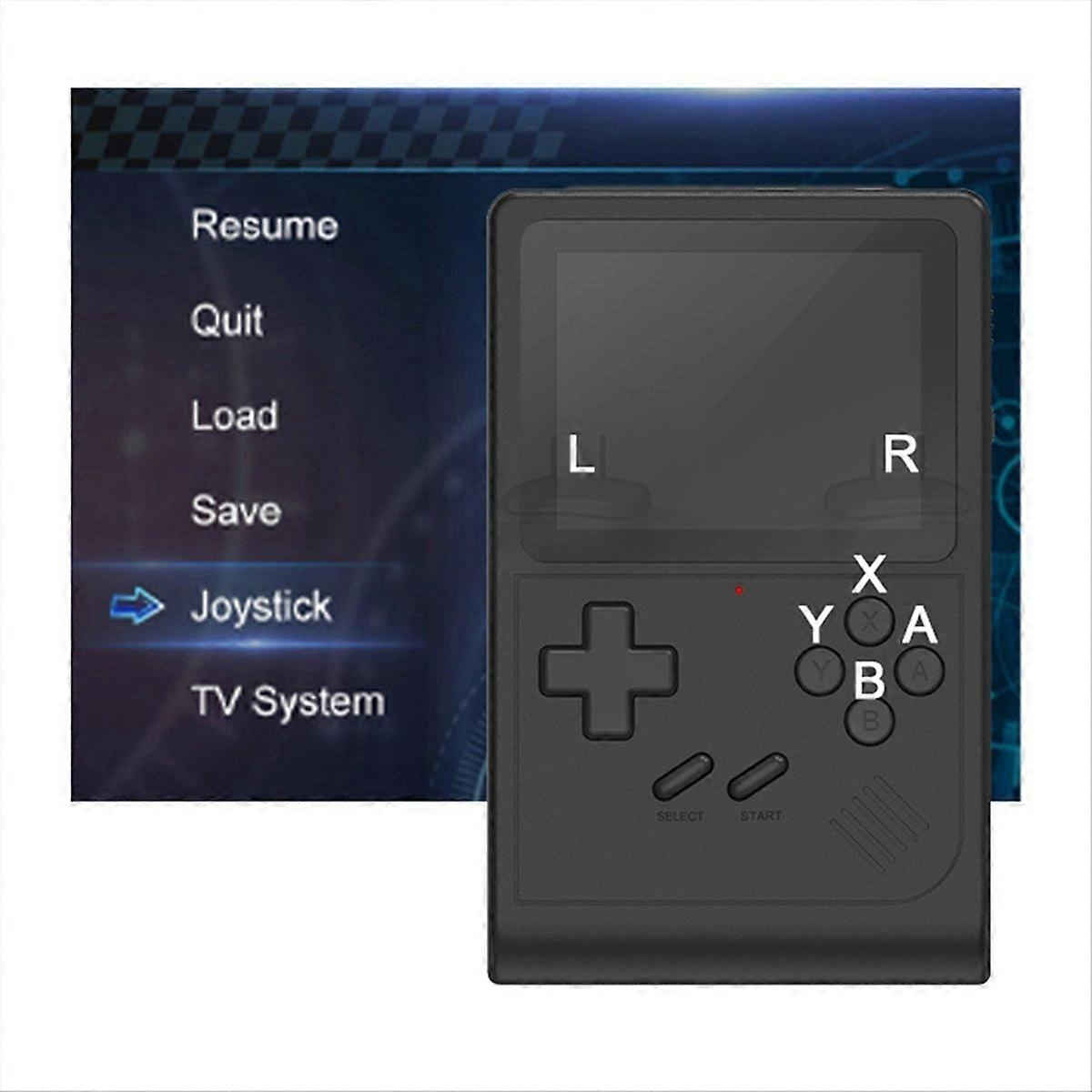 Mini console de jeu portable rétro noire