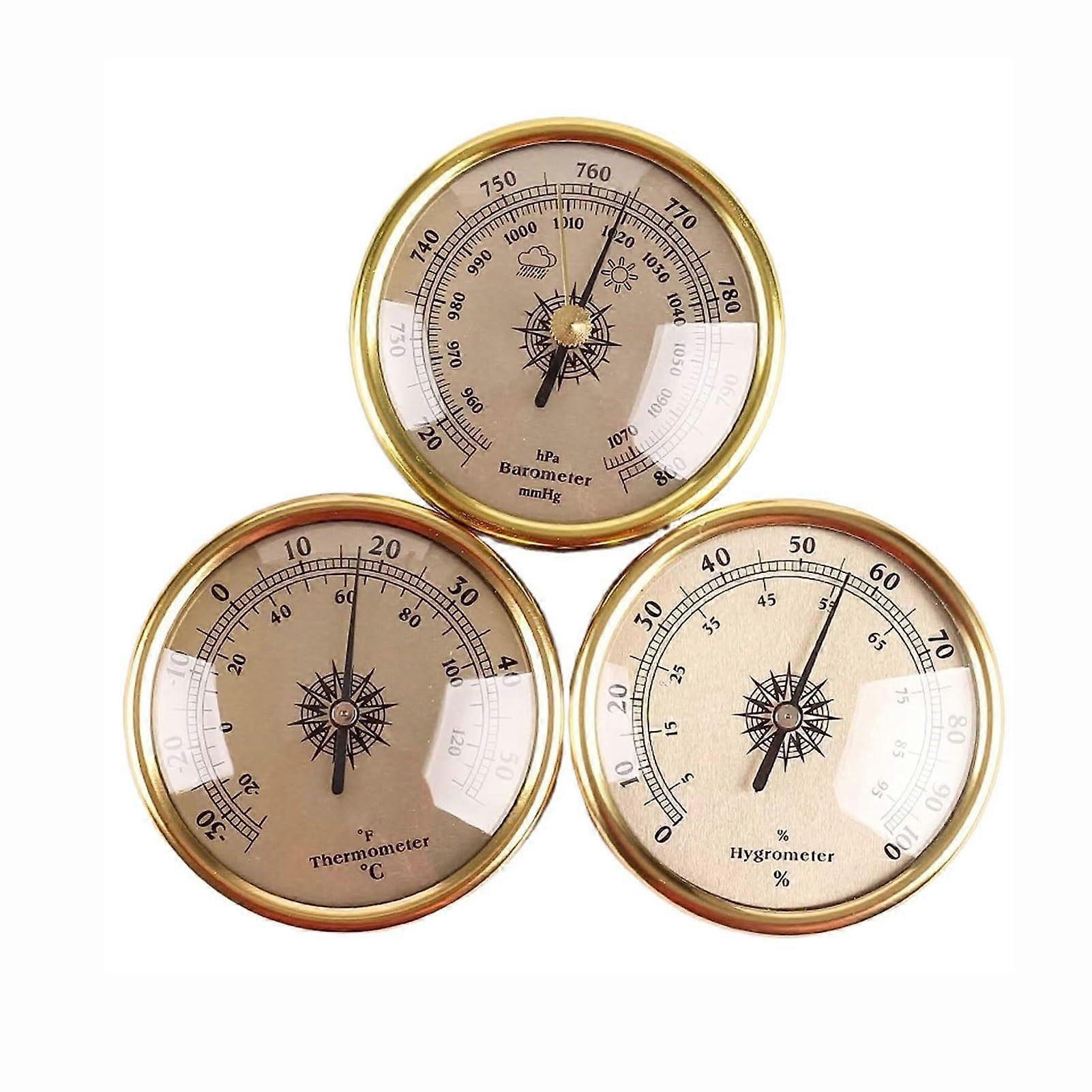 3 in 1 Weather Station with Barometer Thermometer Hygrometer for Indoor Outdoor Weather Forecast