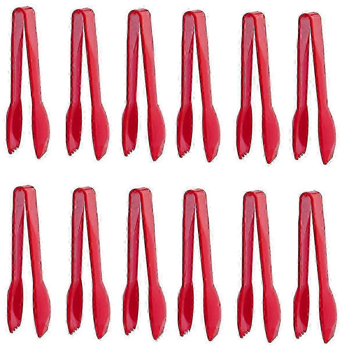 Set of 12 Serving Tongs, Forks, and Spoons for Appetizers