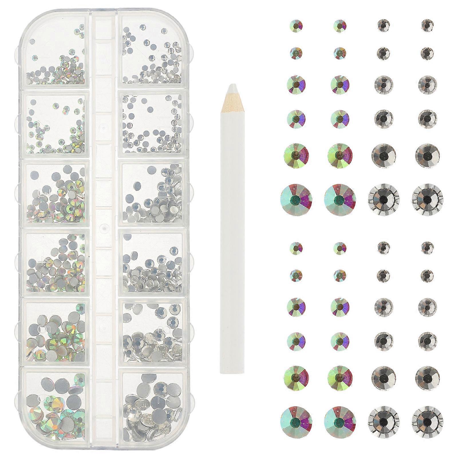 Craft Gems Flatback Nail Rhinestones for Decoration 3Sets