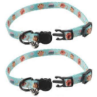Kitten Collar Breakaway Cat Collar with Bell for Pet Safety 10Pcs