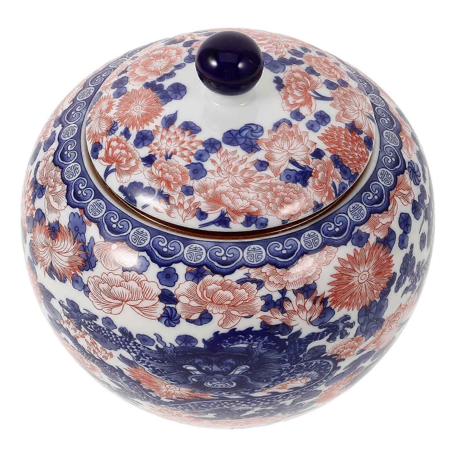 Ceramic Tea Canister for Kitchen Storage with Sealing Lid