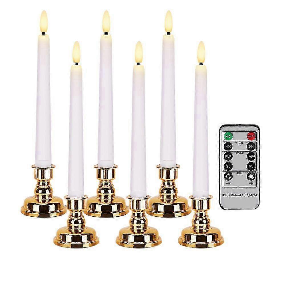 1 Set Multi-function Long LED Luminous Candle Smokeless Desktop Long LED Candle