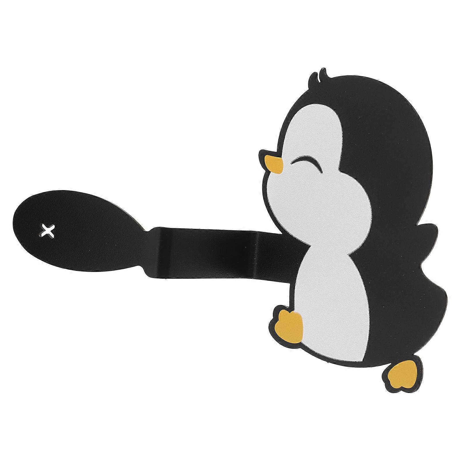 Magnetic Paper Towel Holder Penguin Shape for Storage with Wall-Mounted Roll Rack