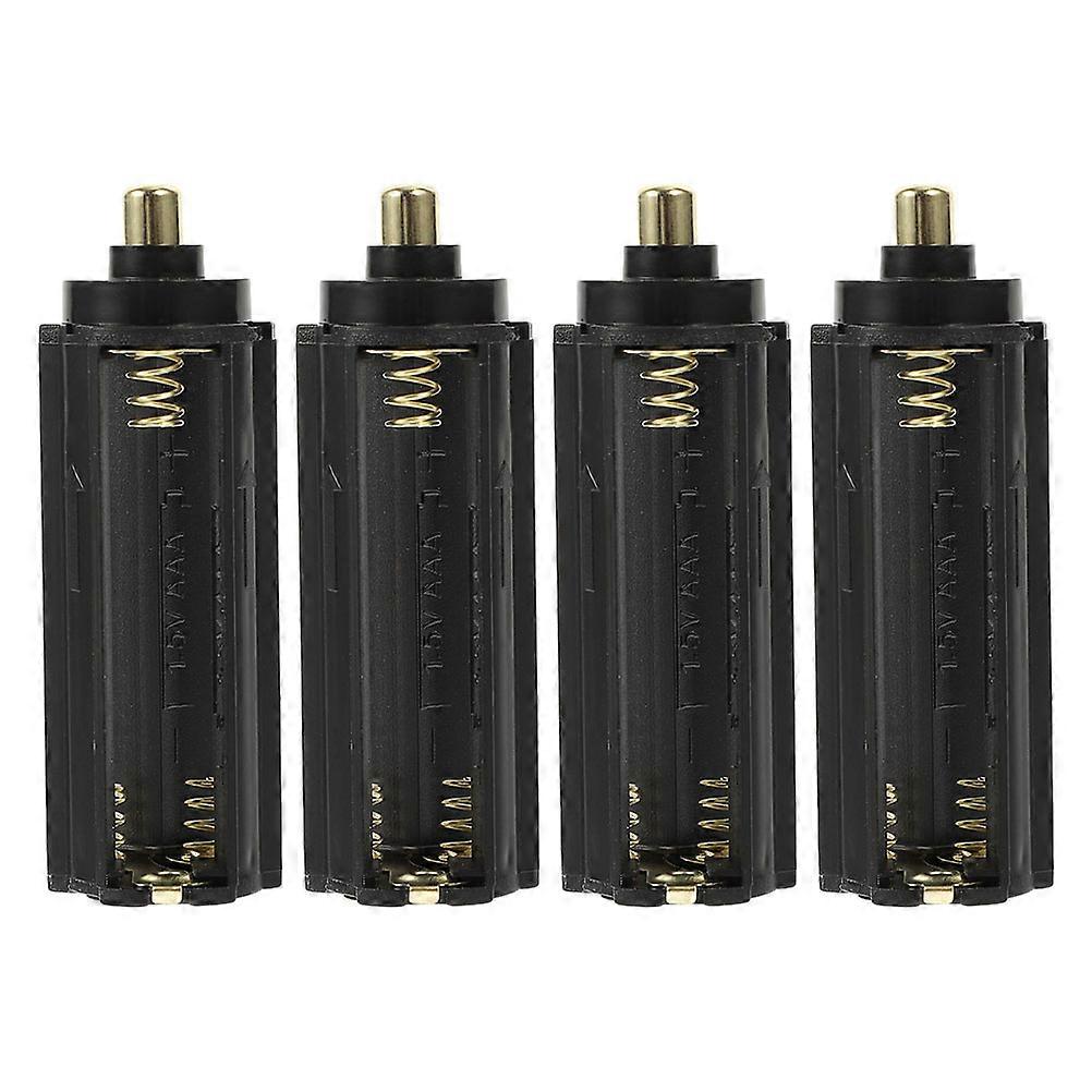 4pcs Reliable Battery Storage Case for Flashlight DIY 3 AAA Organizer Box Practical Container