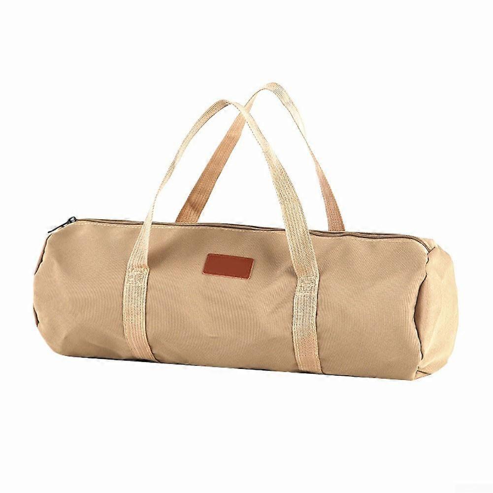 Camping Gear Organizer Large Capacity Tool Bag with Reinforced Handle for Tent Ropes Stakes Yellow