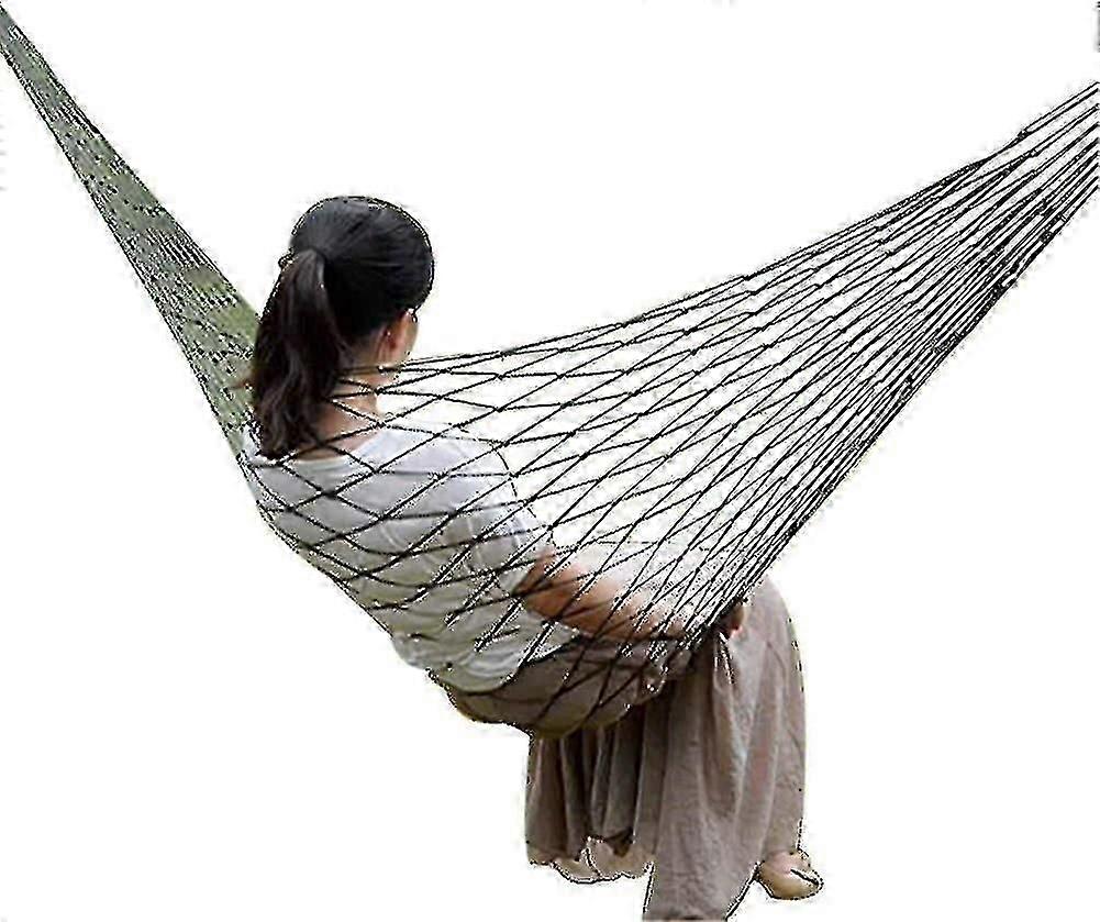Nylon Rope Mesh Hammock Hanging Net Hammock Strong Swing Hammock 240*80cm