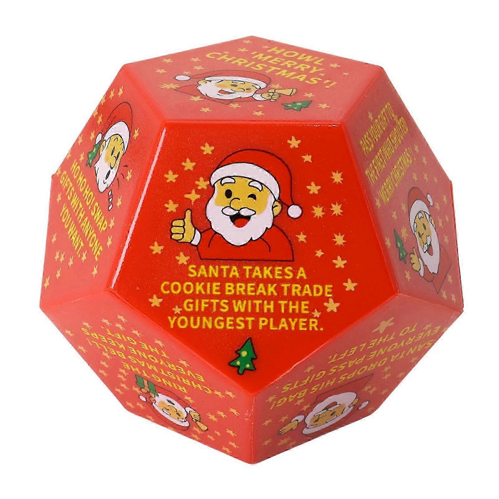 Present Exchange Dices 12 Sides Funny Soft Oversized Foam Die for Multiplayers