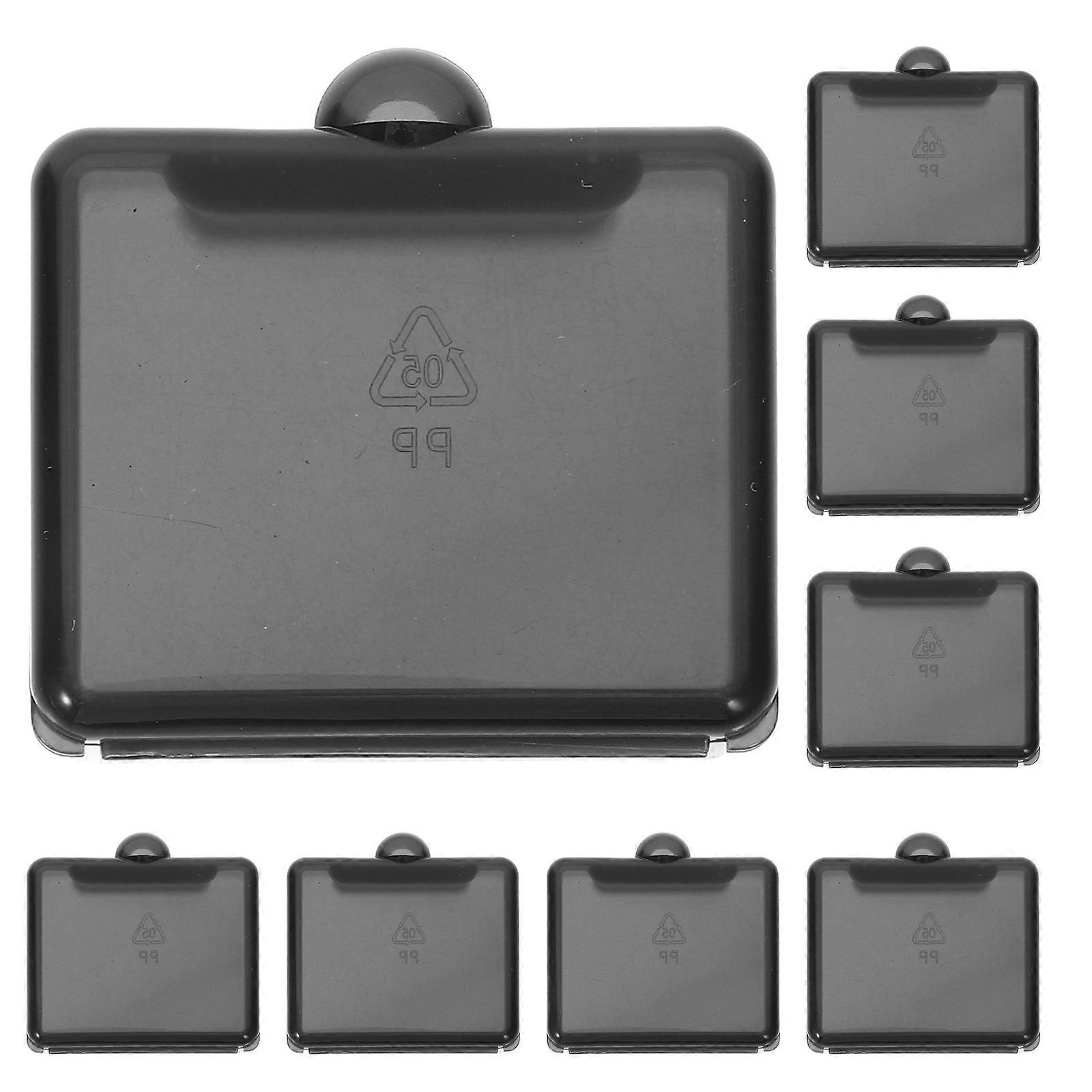 Pill Container Square Pill Box for Storage 8Pcs Small Medicine Case with Lid