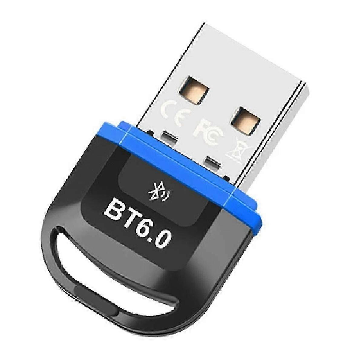 USB Bluetooth 6.0 Adapter USB Dongle Bluetooth Receiver & Transmitter for Bluetooth Keyboard/Mouse/