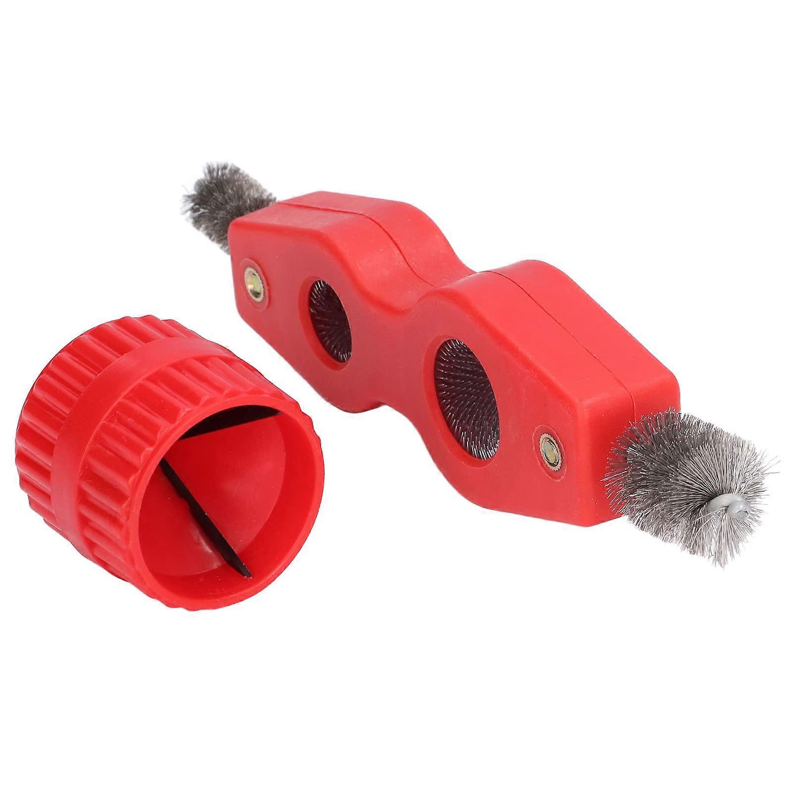 Copper Pipe Cleaner and Reamer Tool Dual Function 15mm 20mm for Internal External Plumbing Use