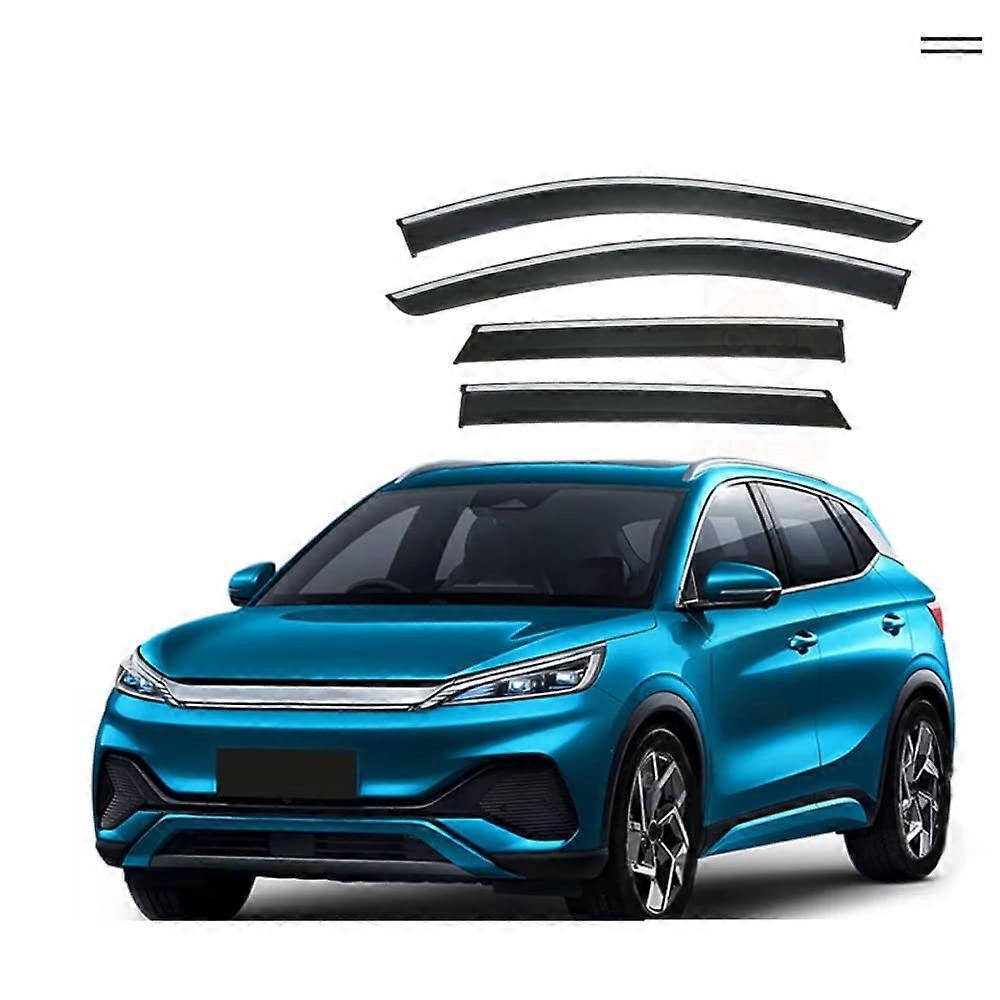 Car Window Visors Rain Guard Side Window Deflectors for BYD ATTO 3 2022+ UV Shield