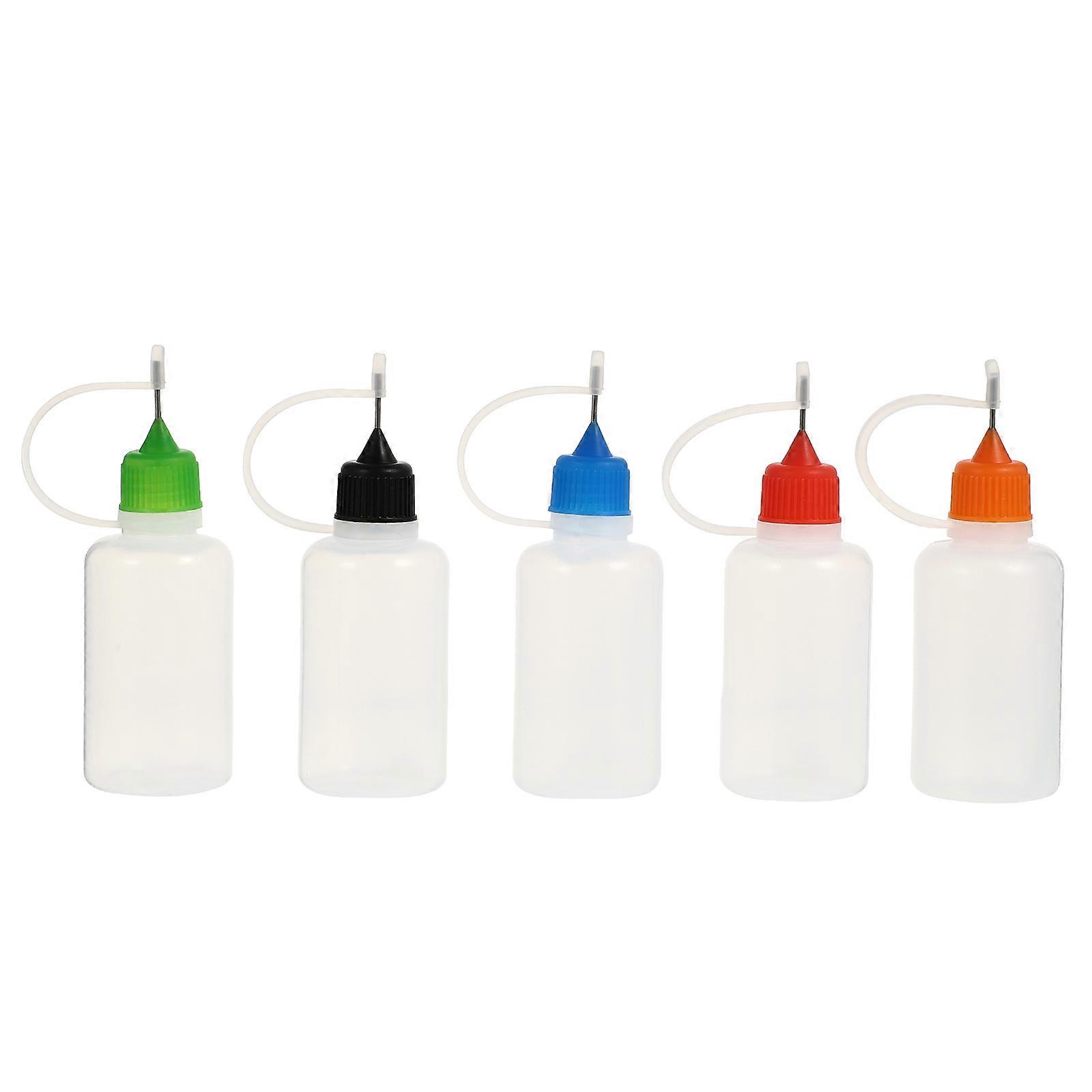 Needle Applicator Bottle Plastic Glue Bottles for DIY Craft 15Pcs