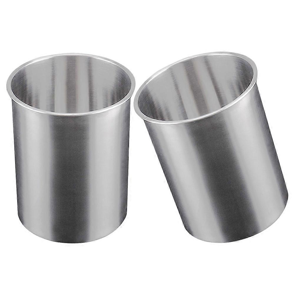 Stainless Steel Ice Bucket for Storage 2Pcs Cube Holder