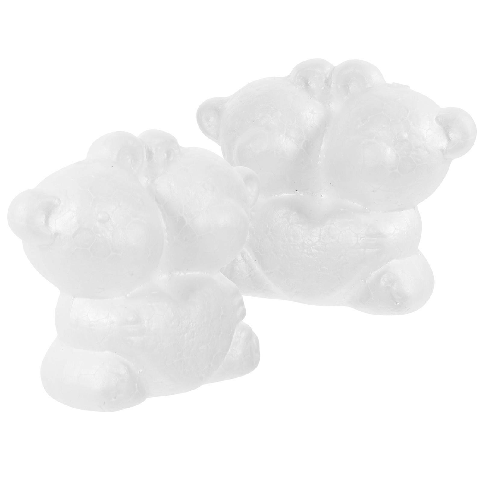 White Bear Shapes Polystyrene Animals Diy Educational Sculpture For Art Projects 10Pcs
