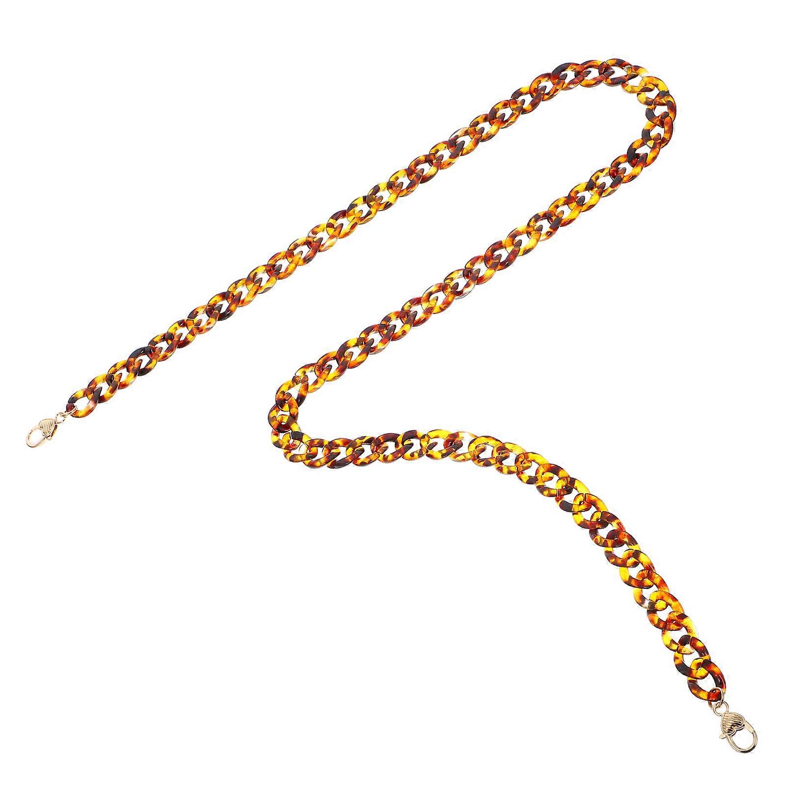 Leopard Acrylic Bag Chain for Women Practical Replacement Strap Chain