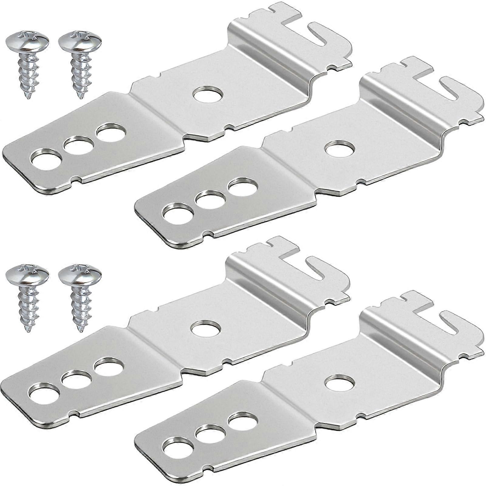 4 Pcs 8269145 Universal Dishwasher Mounting Bracket with Screws Compatible with Whirlpool Kenmore
