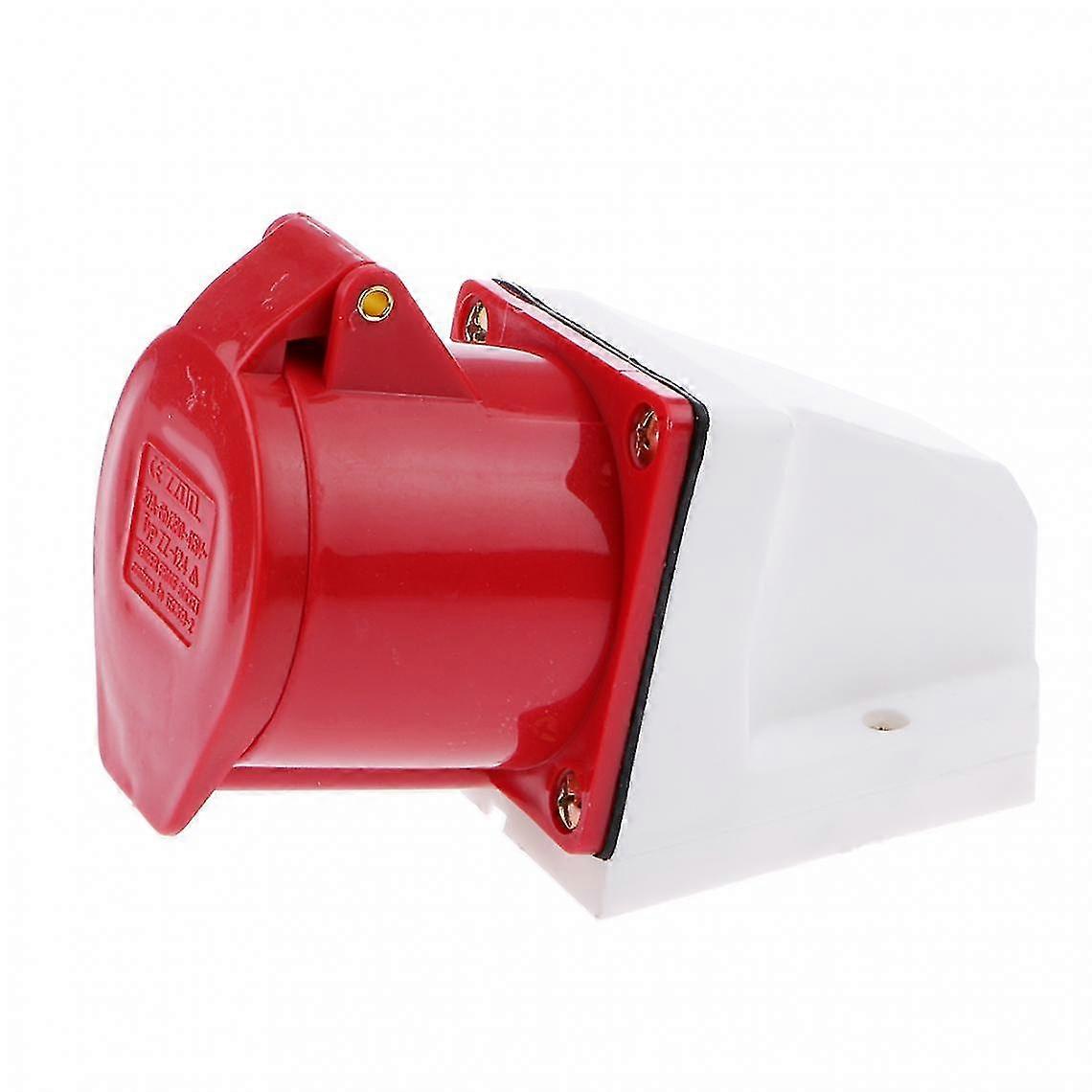 2025 32 Amp Plug & Wall Socket Hardwire Ip44 Waterproof 4 Pin 380v 3p+e