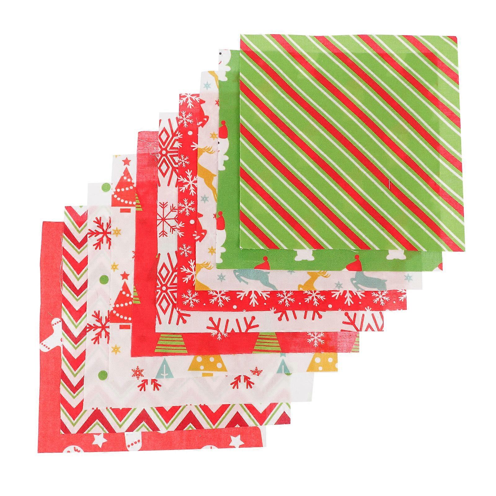 Patchwork Christmas Cotton Fabric for DIY Craft 40Pcs Cloth Sheets