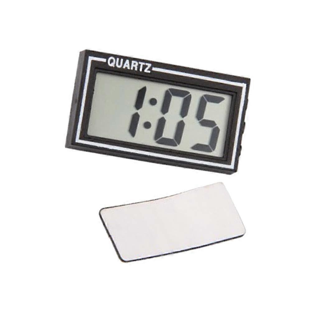 Auto Dashboard Clock Digital LCD Clock Home Use Car Use Adults 5.5x3x1cm Backlit Display 1Pack