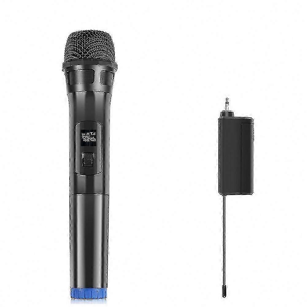 UHF Wireless Dynamic Microphone with LED Display for Conference Karaoke Home Computer Use