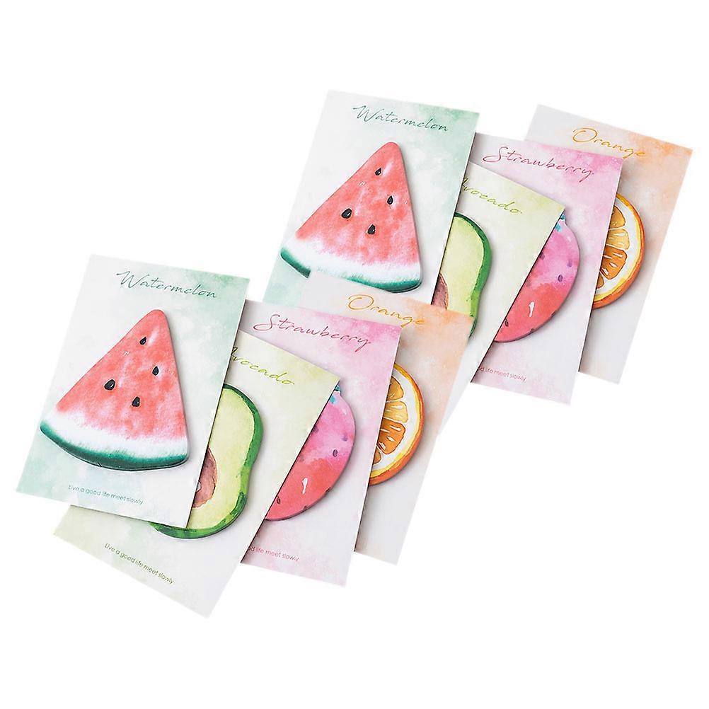 Note Taking Memo Pads Fruit Shape For Office Staffs 8Set