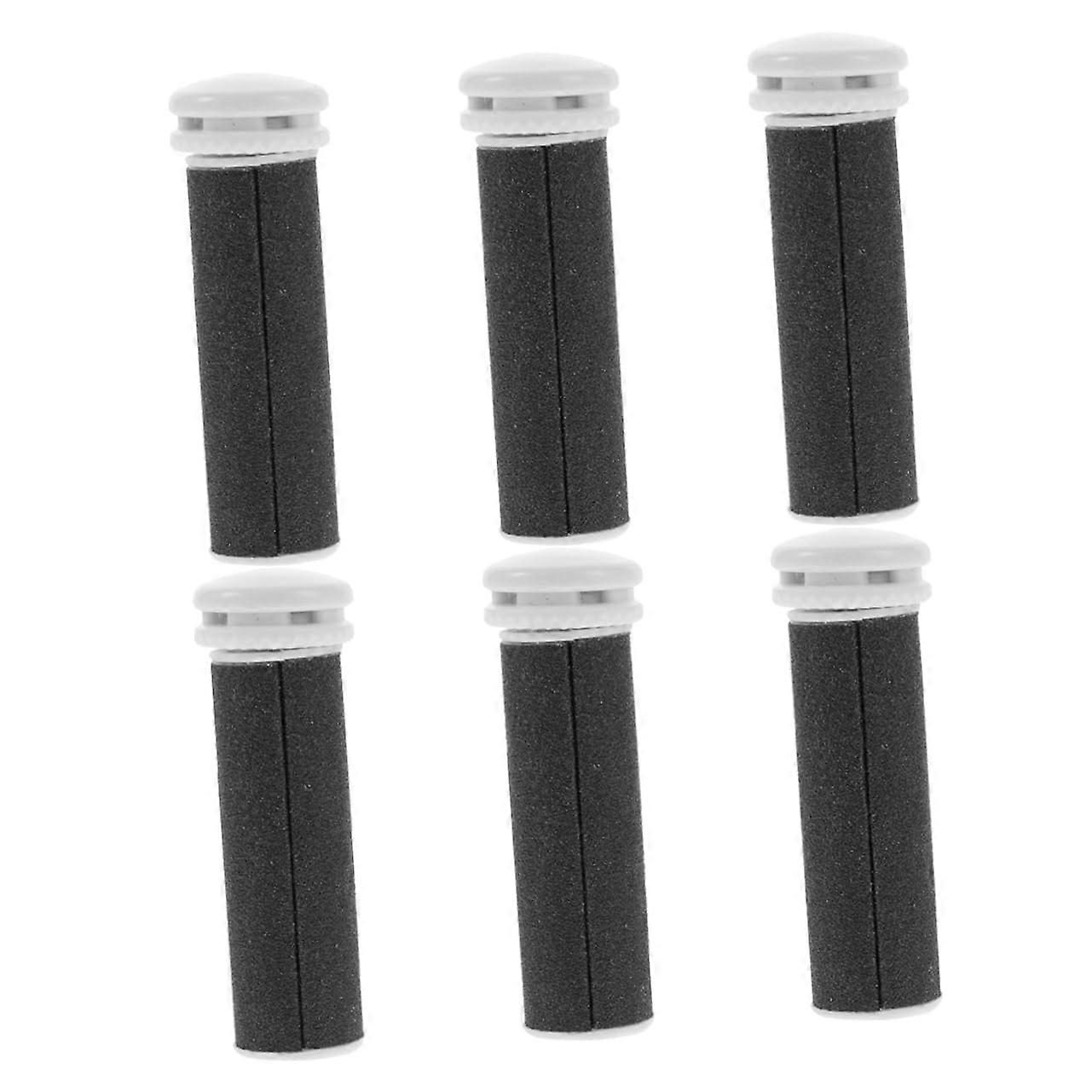 6pcs Electric Foot File Replacement Rollers for Hard Skin Removal Compatible Pedicure Tools