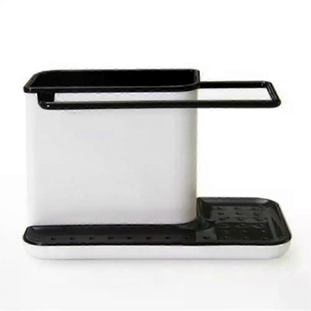 Kitchen Sink Organizer with Utensil Holder, Compact Countertop Storage Shelf, Easy Clean Caddy