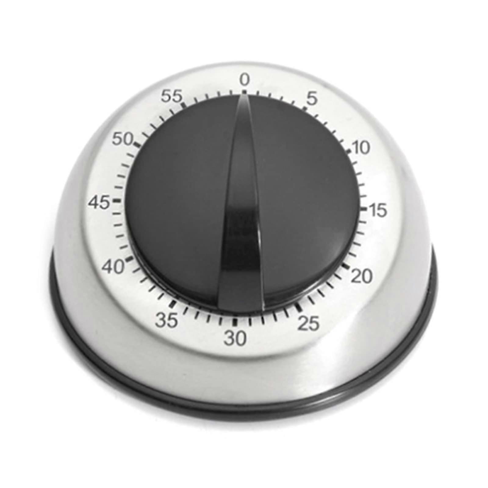 10pcs Stainless Steel Mechanical Kitchen Timer with Loud Alarm for Precise Cooking and Baking