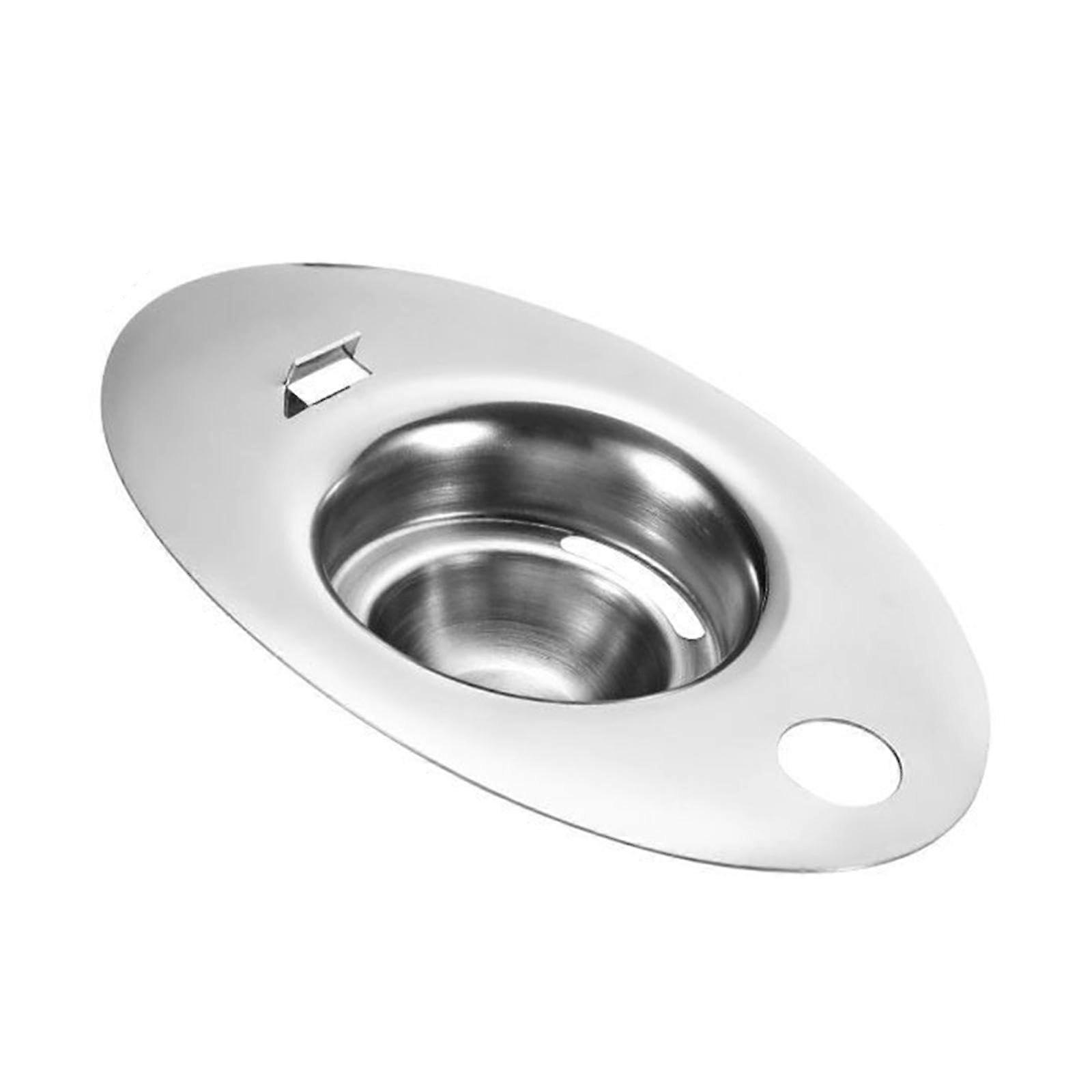 Stainless Steel Egg Separator with Ergonomic Long Handle for Effortless Baking and Cooking