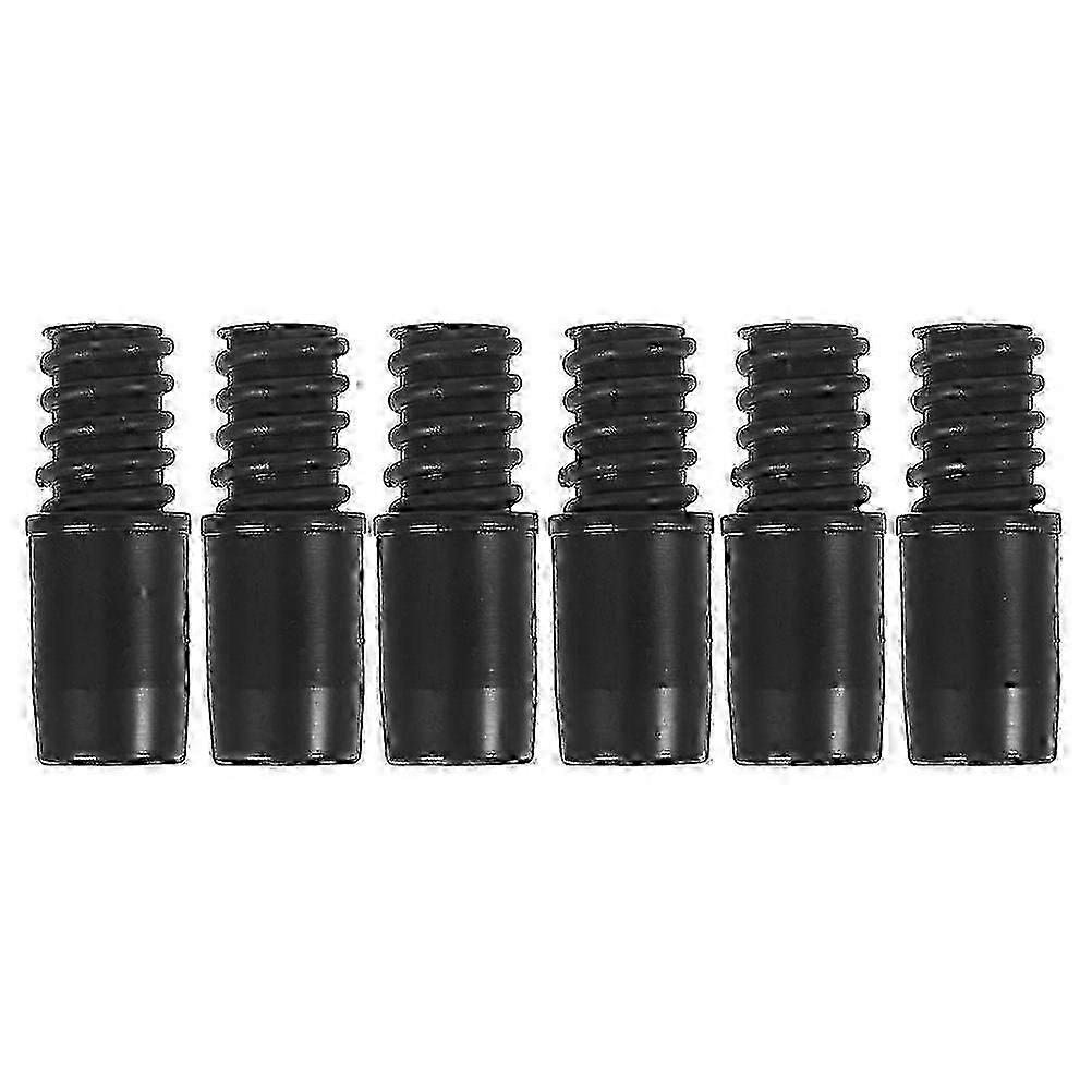 6pcs Replacement Tail Adapter Threaded Tip Replacement Threaded Tip Repair Mop Handle Pole Handle