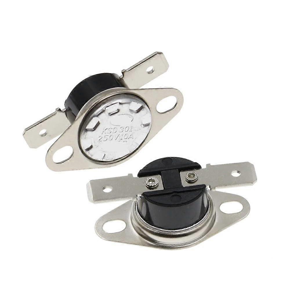 10PCS KSD301 Thermostat Temperature Switch 80°C Normally Closed 10A 250V Automatic Control