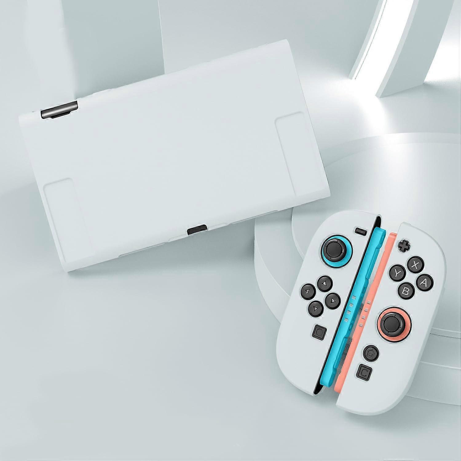 Case for Nintendo Switch 2 Dockable FullBody Shockproof ScratchResistant Cover with Screen Protector White