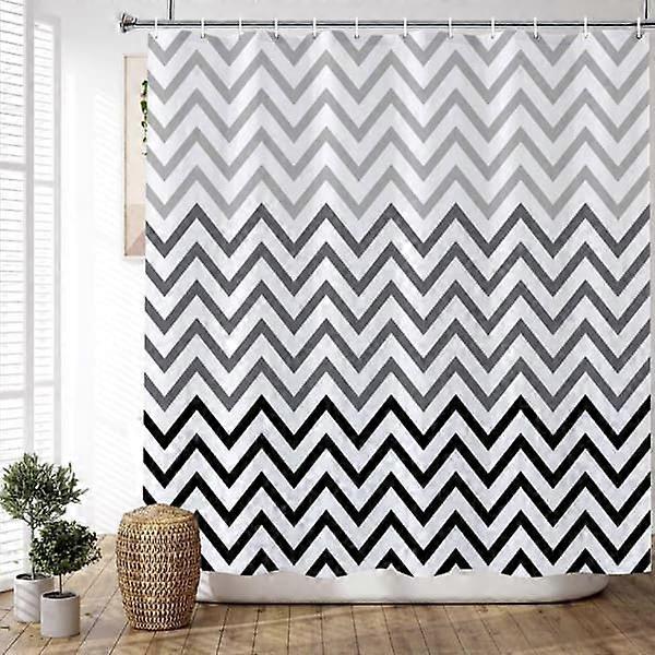 Wavy shower curtain
