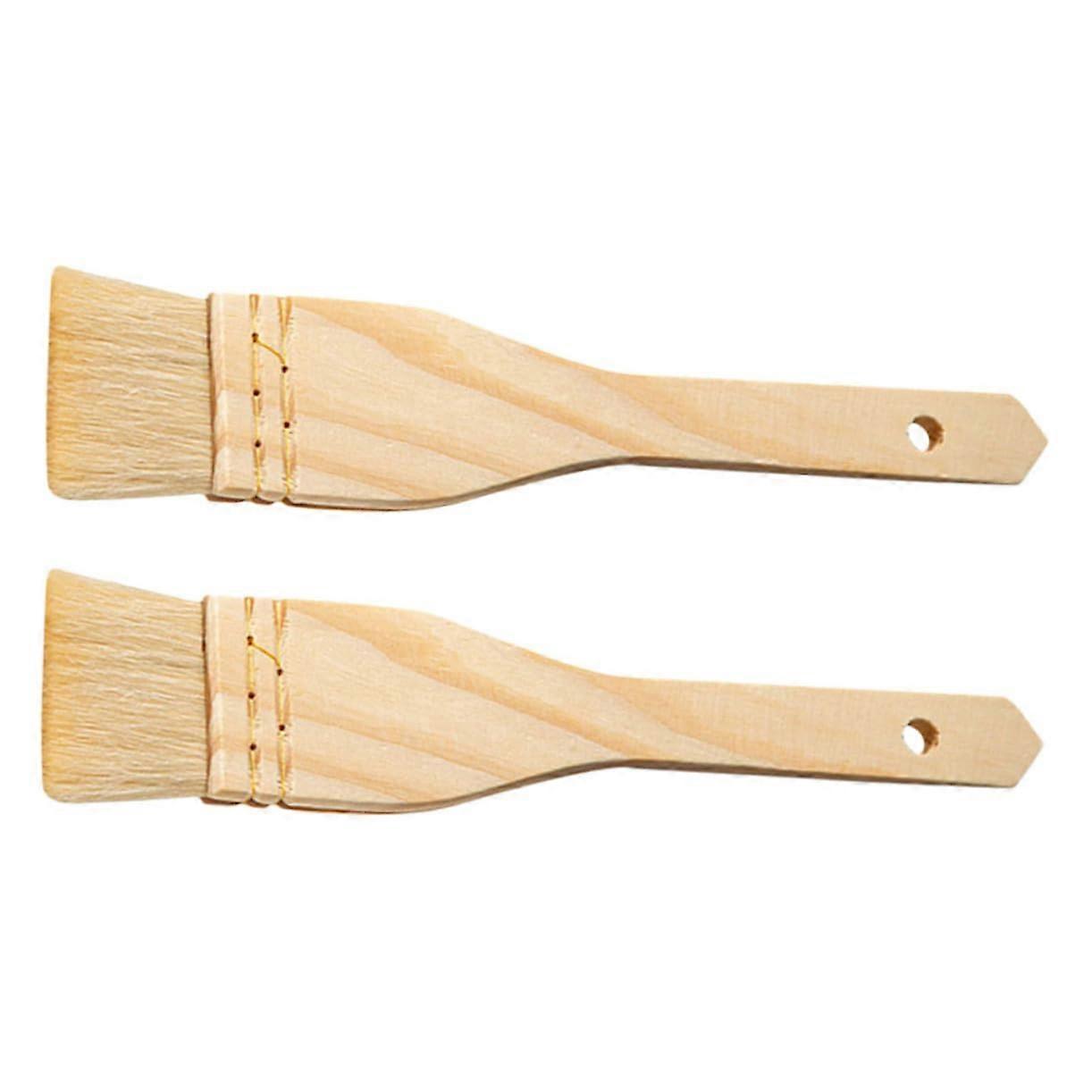 Pastry Brush Set Wool Basting Brushes with Handle for Baking Cooking Grilling Even Oil Coating