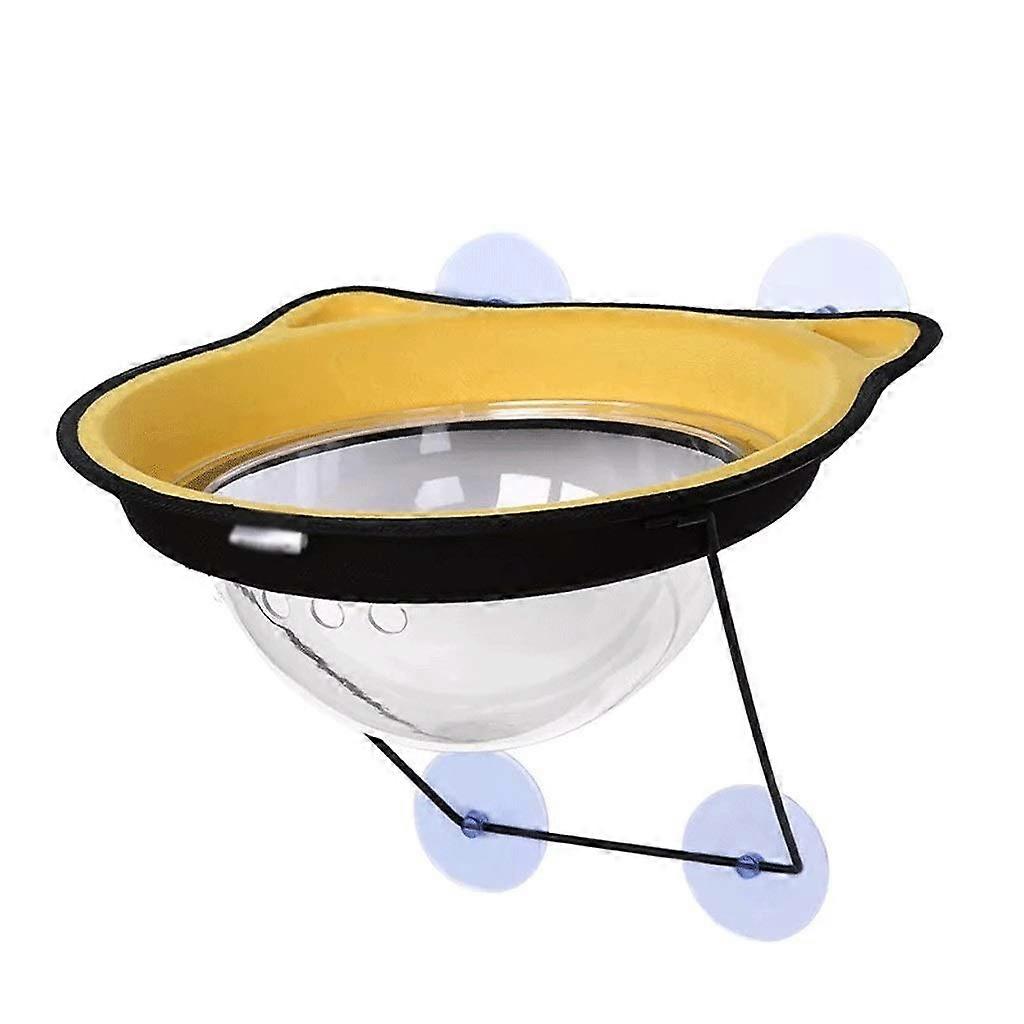 Cat Window Hammock SpaceSaving Transparent Capsule Bed with Strong Suction Cups for Cats