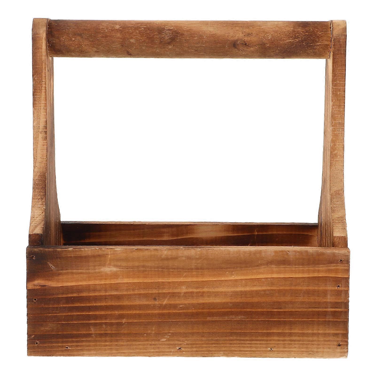 Wooden Planter Succulent Planter Pot for Hanging Rectangular