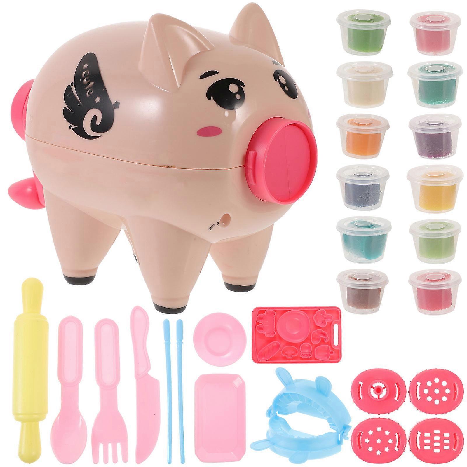 Toy Kitchen Appliances Noodle Making Machine Creativity Development Classroom Activity 21Pcs Blue