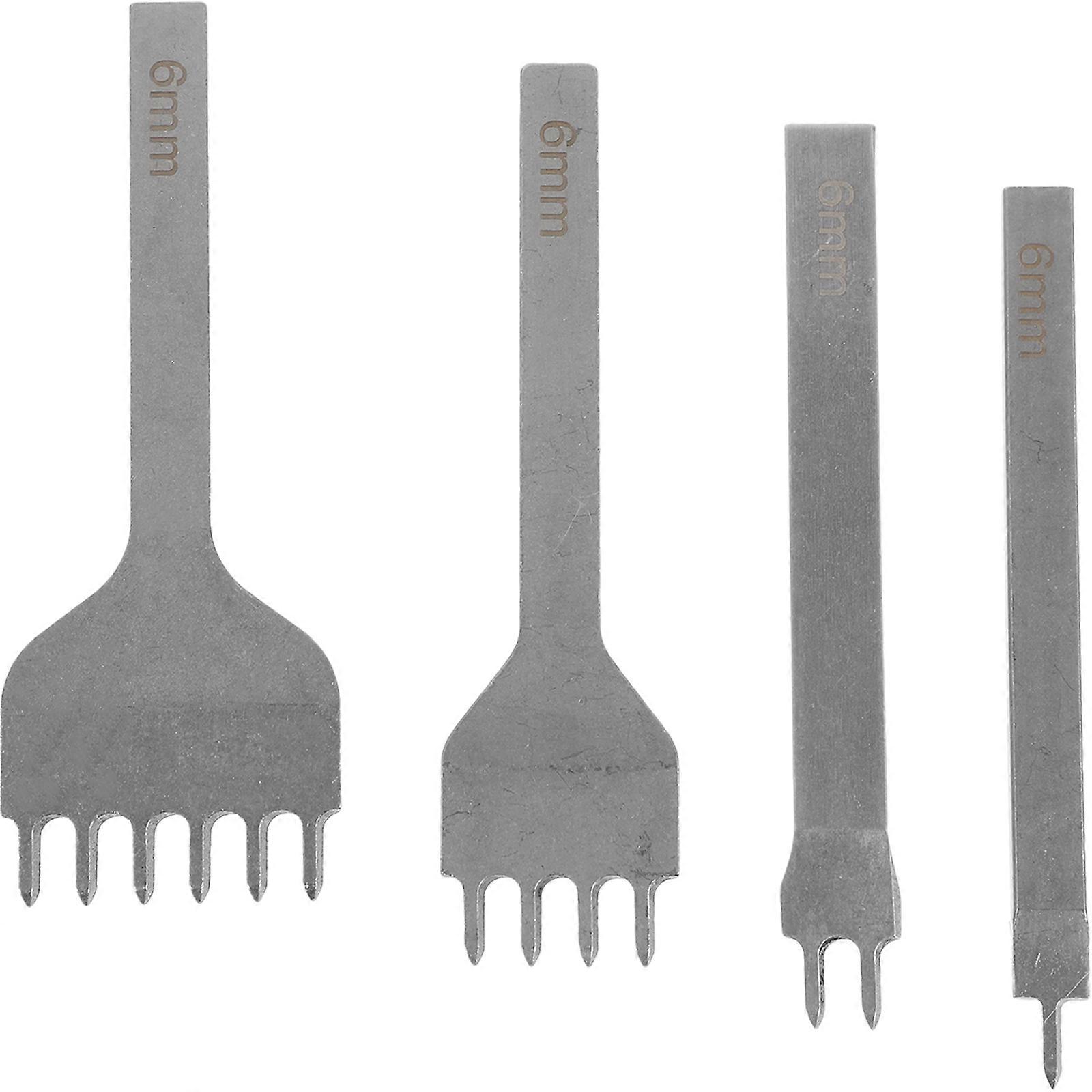 Stitching Punches For DIY Projects And Leatherworking 9.80X2.50X0.30CM Durable And 4Pcs
