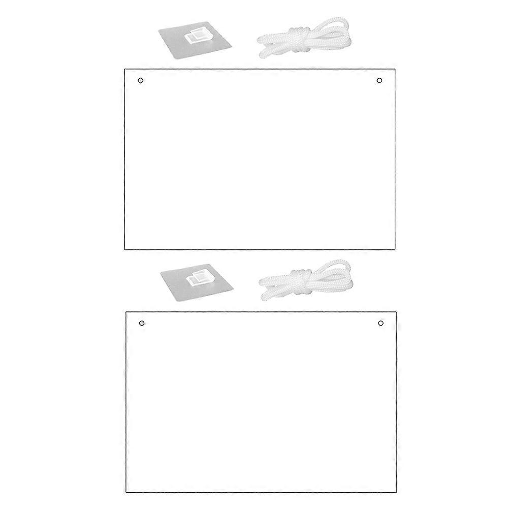 Acrylic Clear Dry Erase Board 2Pcs for Writing and Message Taking