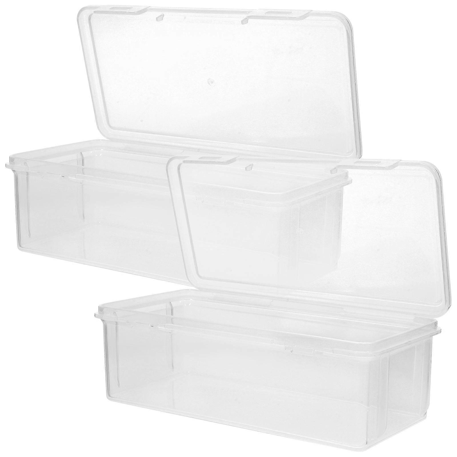 Bread Storage Container Bread Loaf Container for Storage 2Pcs Clear Plastic with Lid